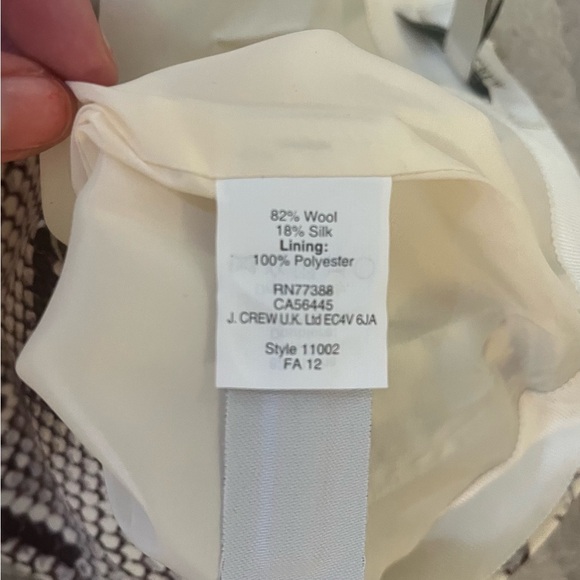 J.Crew No 2 Pencil Snake Print Pencil Skirt size 2 NWT - Picture 4 of 4